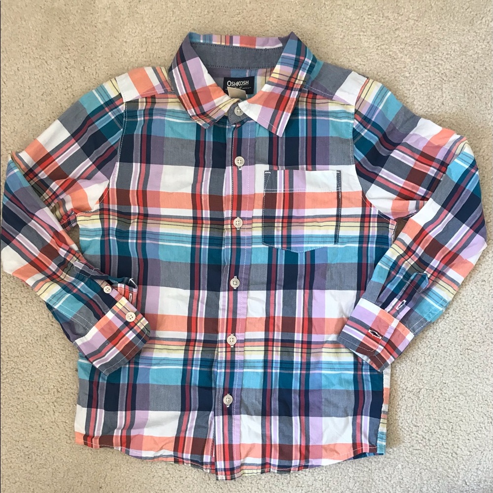 Oshkosh b’gosh plaid top